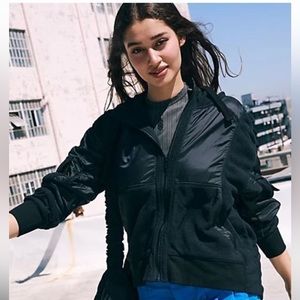 NWT Free People Movement Black Zip Up Hoodie Jacket